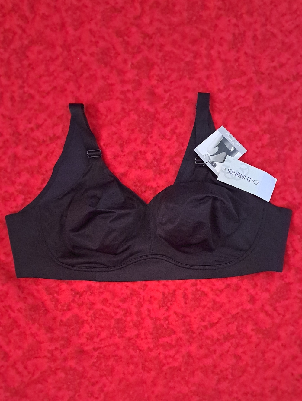 Catherines Black No-Wire Support Bra